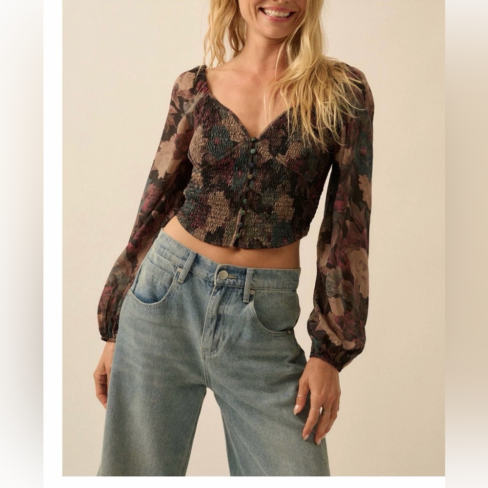 Promesa Multicolor Floral Blouse